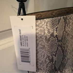 French Connection Gray Snakeskin Shoulder Bag